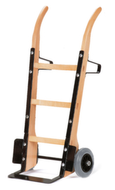 Rollcart diable de manutention en bois, force 250 kg, TPE bandage