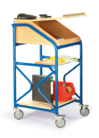 Rollcart Pupitre mobile, RAL5010 bleu gentiane