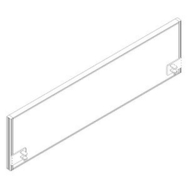 Cloison de table insonorisante RQ60 Screen / S41, hauteur x largeur 480 x 1600 mm