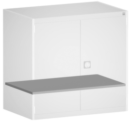 bott Tablette galvanisée cubio pour armoire modulable, largeur x profondeur 1300 x 650 mm