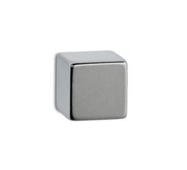 Aimant cube, argent clair, hauteur x largeur x profondeur 20 x 20 x 20 mm