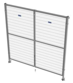 TROAX Porte à battants pour grille de protection de machine, hauteur x largeur 1400 x 1600 mm