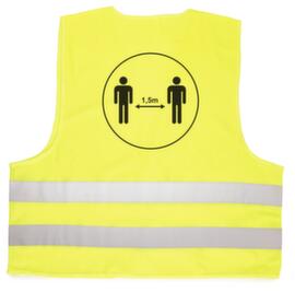 Gilet de sécurité avec impression « 1,5 m »