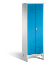 C+P Armoire vestiaire Classic avec 2 compartiments verrouillables ensemble, largeur de compartiment 300 mm