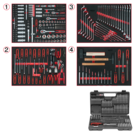 KS Tools Jeu d'inserts du système universel pour 4 tiroirs avec 515 outils de qualité supérieure