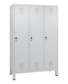 C+P Armoire vestiaire Evolo avec 3 compartiments, largeur de compartiment 400 mm