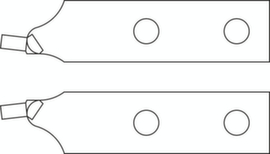 E-8000 A 5 paires de pointes de rechange droites Ø 3,5 mm