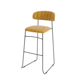 VEBA Tabouret de bar Essentials Mundo, assise jaune