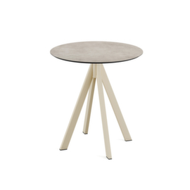 VEBA Table de bistro Essentials Infinity, Ø 700 mm, panneau Moonstone