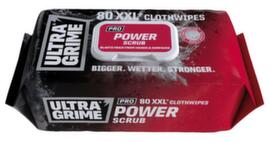 Ultra Grime Lingettes de nettoyage PRO Power Scrub, 80 lingettes, tissu