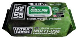 Ultra Grime Lingettes de nettoyage PRO Multiuse Bio, 100 lingettes, tissu
