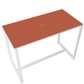 Paperflow Table haute easyDesk, largeur x profondeur 1140 x 750 mm, panneau rouge