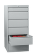 PAVOY Armoire à tiroirs Basis Plus RAL7035, 6 tiroir(s), RAL7035 gris clair/RAL7035 gris clair