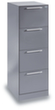 C+P Armoire pour dossiers suspendus Asisto, 4 extensions, RAL7035 gris clair/RAL7035 gris clair