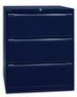 Bisley Armoire pour dossiers suspendus, 3 extensions, bleu Oxford/bleu Oxford