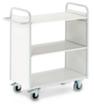 Rollcart Chariot de bureau, force 150 kg, 3 plateaux