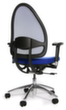 Topstar Siège de bureau pivotant Open Base + Art OPEN BASE 10 avec articulation Body-Balance-Tec®, Dossier maille, bleu  S