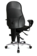 Topstar siège de bureau pivotant Sitness 10 avec mécanisme de contact permanent, noir  S