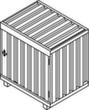 Säbu Box de stockage avec toit relevable  S