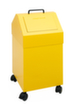 stumpf Conteneur de matériaux recyclables ignifugés, 45 l, RAL1003 jaune de sécurité, couvercle RAL1003 jaune de sécurité  S