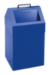 stumpf Conteneur de matériaux recyclables ignifugés, 45 l, RAL5010 bleu gentiane, couvercle RAL5010 bleu gentiane  S