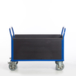 Rollcart Chariot quatre ridelles avec plateau antidérapant, force 1200 kg, plateau longueur x largeur 1200 x 770 mm  S