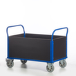 Rollcart Chariot quatre ridelles avec plateau antidérapant, force 1200 kg, plateau longueur x largeur 1200 x 770 mm  S