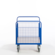 Rollcart Wagon à trois parois en grille, force 500 kg, plateau longueur x largeur 1200 x 780 mm  S