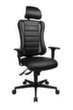 Topstar Siège de bureau pivotant Sitness Racer RS mit AL "P4" + KS avec appui-tête, noir  S