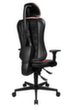 Topstar Siège de bureau pivotant Sitness Racer RS mit AL "P4" + KS avec appui-tête, noir/rouge  S