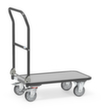 fetra Chariot avec barre de poussée GREY EDITION, force 250 kg, pneumatique/TPE bandage