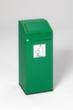 Collecteur de recyclage étiquette autocollante incl., 45 l, RAL6001 vert émeraude, couvercle vert  S