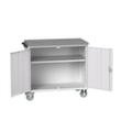 bott Établi mobile verso, 1 armoire, RAL7035 gris clair/RAL7035 gris clair