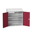 bott armoire de bureau verso, RAL7035 gris clair/RAL3004 rouge pourpre