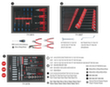 KS Tools Système universel d'insertion pour 3 tiroirs avec 215 outils de qualité supérieure  S