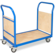 Chariot à double ridelle, force 250 kg, plateau longueur x largeur 950 x 445 mm