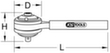 KS Tools Multiplicateur de couple 1/2" x 3/4"  S