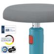 Leitz tabouret assis-debout Ergo Cosy Aktiv, assise gris, partie inférieure du pied antidérapante  S