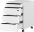 Caisson mobile GW-MAILAND 4376, 3 tiroir(s), blanc/blanc  S