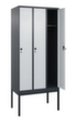 C+P Armoire vestiaire Classic Plus à 3 compartiments, largeur de compartiment 300 mm  S