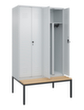 Armoire vestiaire EPI avec banc  S