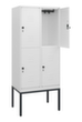 C+P Armoire vestiaire à deux niveaux Classic Plus, largeur de compartiment 400 mm  S