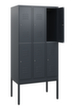 C+P Armoire vestiaire à deux niveaux Classic Plus, largeur de compartiment 300 mm  S