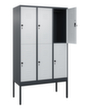 C+P Armoire vestiaire à deux niveaux Classic Plus, largeur de compartiment 400 mm  S