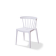 VEBA Chaise empilable Essentials Windson, assise blanc, piètement 4 pieds