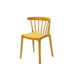 VEBA Chaise empilable Essentials Windson, assise ocre, piètement 4 pieds