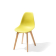 VEBA Chaise empilable Essentials Keeve, assise jaune, piètement 4 pieds