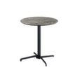 VEBA Table de bistro Essentials X Cross, Ø 700 mm, panneau Galaxy Marble