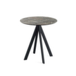 VEBA Table de bistro Essentials Infinity, Ø 700 mm, panneau Galaxy Marble