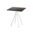 VEBA Table de bistro Essentials Infinity, largeur x profondeur 700 x 700 mm, panneau bois délavé